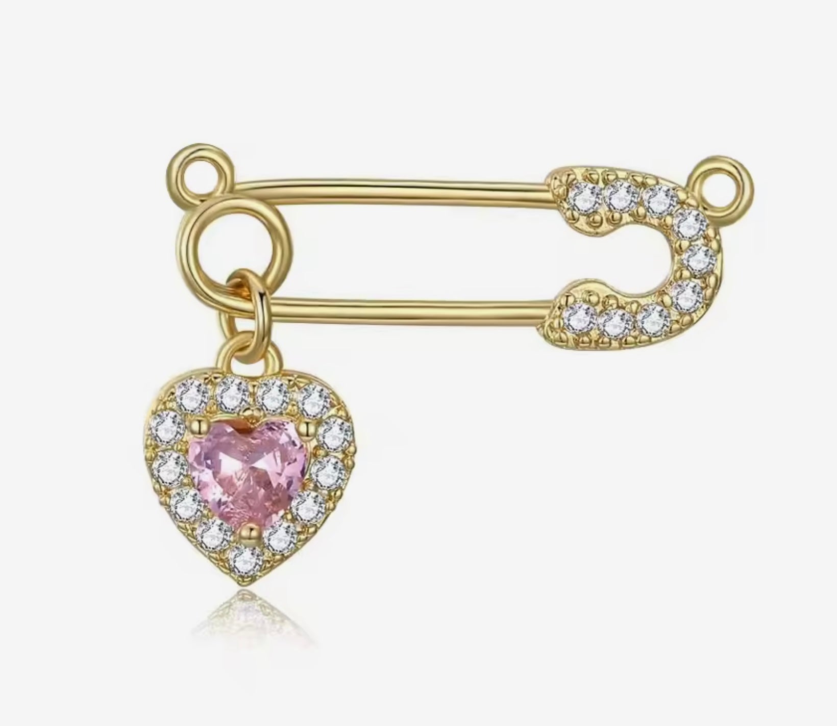 pink heart holder